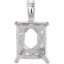 71606:70019:P 14kt White Pink Tourmaline & 3/8 CTW Diamond Ring