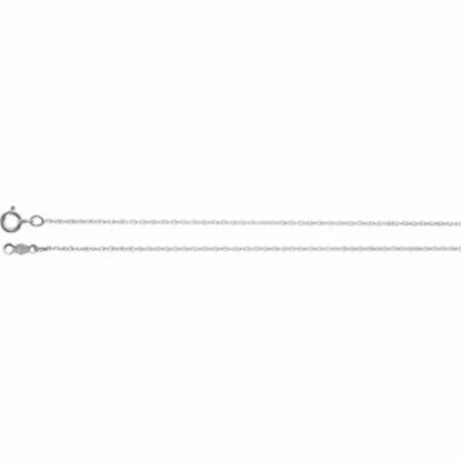 CH1028:10010:P 18kt White .85mm Rope 20" Chain 