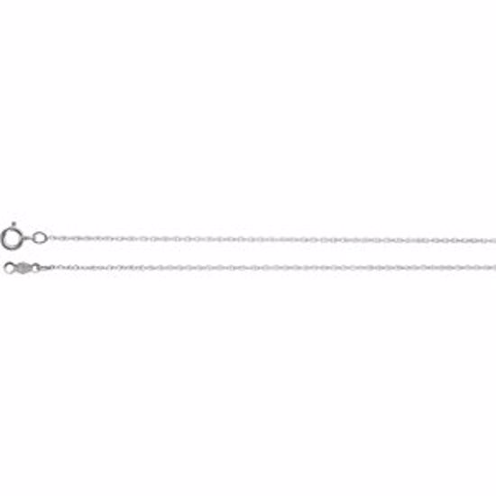 CH1028:10010:P 18kt White .85mm Rope 20" Chain 