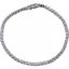 651204:60003:P 14kt White Aquamarine Line 7.25" Bracelet