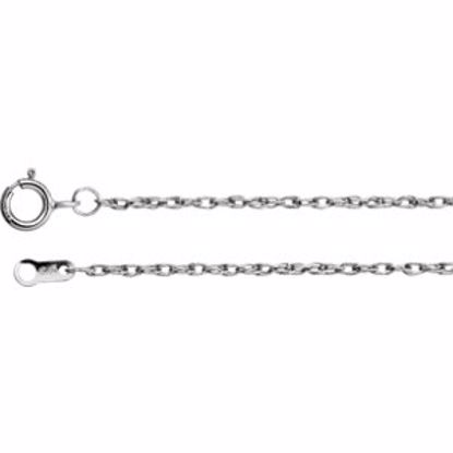 CH1029:1003:P Platinum 1.3mm Rope 20" Chain