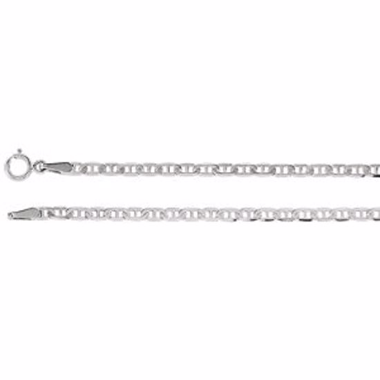 CH484:244658:P 14kt White 2.25mm Anchor 20" Chain