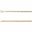 CH1022:1005:P 14kt Yellow 3mm Hollow Wheat 18" Chain