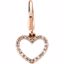 67135:84411:P 14kt Rose 1/8 CTW Diamond Heart Charm