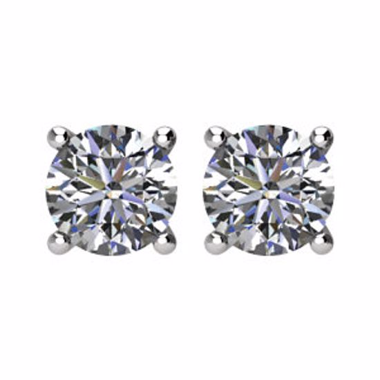 67534:117:P 14kt White 1/2 CTW Diamond Earrings