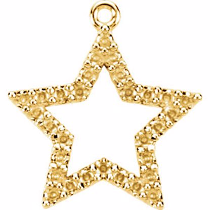 84419:60001:P 14kt Yellow 1/6 CTW Diamond Petite Star 16" Necklace