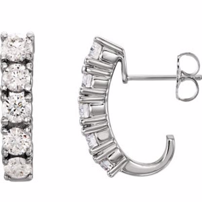 80593:60000:P 14kt White 1 1/2 CTW Diamond Earrings