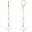 651652:100:P 14kt Yellow Freshwater Cultured Earrings
