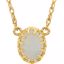 28372:70001:P 14kt Yellow 8x6mm Oval Opal 18" Necklace