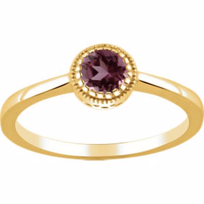 651609:119:P 14kt Yellow Pink Tourmaline "October" Birthstone Ring