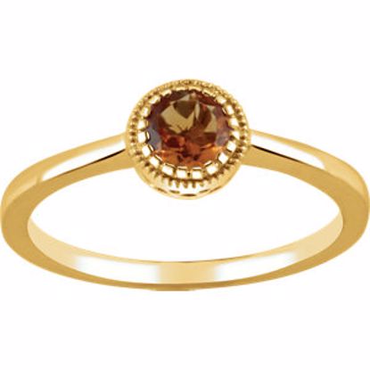 651609:121:P 14kt Yellow Citrine "November" Birthstone Ring