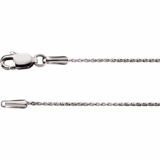 CH1021:1003:P 14kt White .9mm Wheat 20" Chain