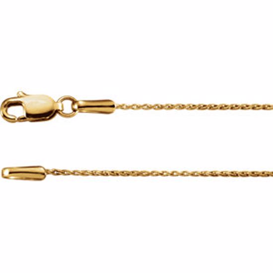 CH1021:1006:P 14kt Yellow .9mm Wheat 16" Chain