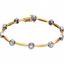 BRC659:60002:P 14kt Yellow/White 1 CTW Diamond Line 7.5" Bracelet