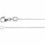 CH1030:1001:P Platinum .7mm Cable 18" Chain
