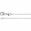 CH1031:1000:P Platinum .8mm Diamond Cut Box 16" Chain