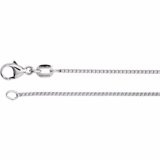 CH1032:1001:P Platinum Diamond Cut Box 18" Chain