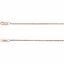 CH1024:1011:P 14kt Rose 1mm Diamond-Cut Rope 16" Chain
