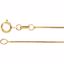 CH1016:1004:P 18kt Yellow .50mm Box 24" Chain