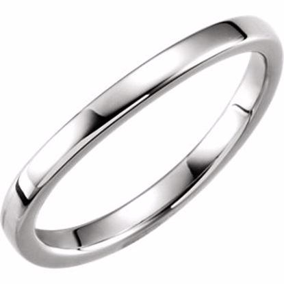51333:104:P Platinum 1.65mm Ladies Stackable Band Size 7