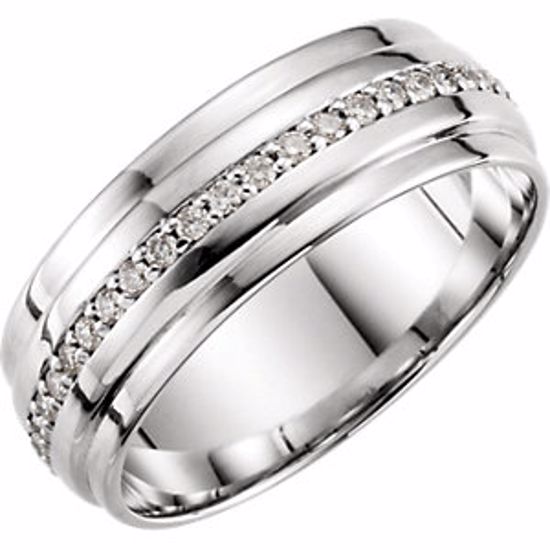 122254:6002:P 14kt White 1/3 CTW Diamond Band Size 7
