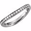 122251:6001:P 14kt White 1/3 CTW Diamond Stackable Ring Size 7