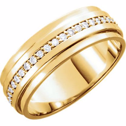 122254:6004:P 14kt Yellow 1/3 CTW Diamond Band Size 11