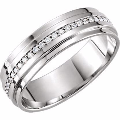 122254:6006:P Platinum 1/3 CTW Diamond Band Size 11