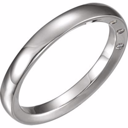 122263:6005:P Platinum 4mm .03 CTW Diamond Accented Band Size 11