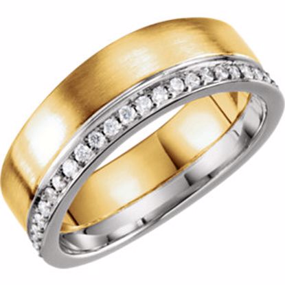 122257:6000:P 14kt Yellow & White 6mm 1/3 CTW Diamond Band Size 7