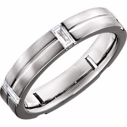 122260:6005:P Platinum 5/8 CTW Diamond Band Size 11