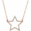 66414:100003:P 14kt Rose 1/4 CTW Diamond Star 16" Necklace