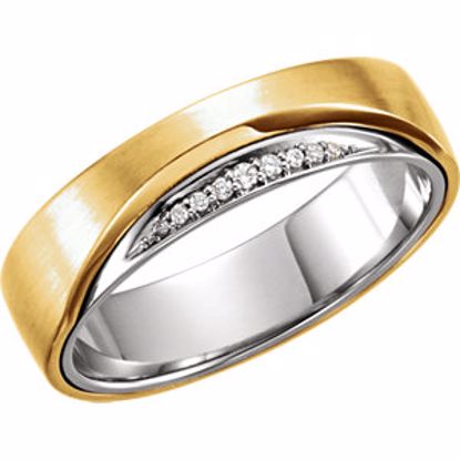122255:6000:P 14kt Yellow & 14kt White .05 CTW Diamond Ring Size 7