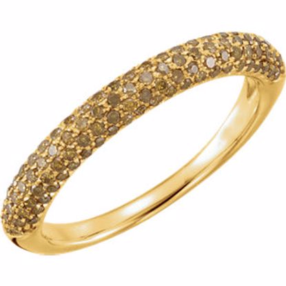 651665:60001:P 14kt Yellow 3/8 CTW Diamond Pavé Ring