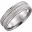 51327:109:P Platinum 6mm Hand-Engraved Band Size 9