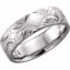 51395:205:P 14kt White 5.75mm Hand-Engraved Band Size 5