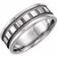 50472:287522:P Continuum Sterling Silver 7.75mm Design Band Size 10.5
