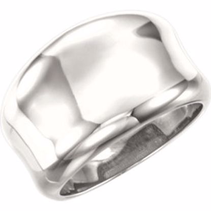 51396:104:P Continuum Sterling Silver Concave Ring