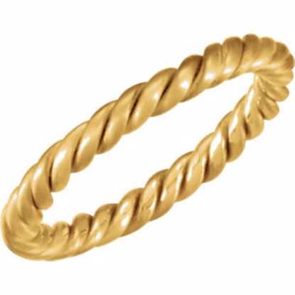 50822:60012:P 14kt Yellow Tri Color 2.5mm Hand Woven Band Size 5