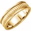 51334:141:P 14kt Yellow 7mm Design Band Size 10.5