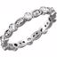 122373:602:P Platinum 1/2 CTW Diamond Eternity Band Size 7