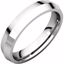 KER12.5:104:P Platinum 4mm Knife Edge Comfort Fit Band