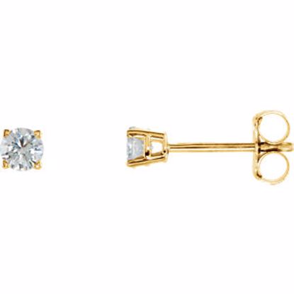 1874:60053:P 14kt Yellow 1/4 CTW Diamond Earrings