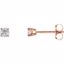 1874:60054:P 14kt Rose 1/4 CTW Diamond Earrings