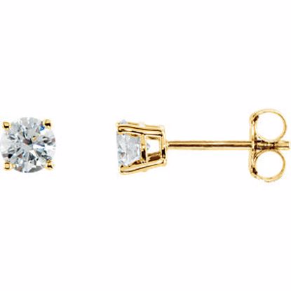 1874:60059:P 14kt Yellow 1/2 CTW Diamond Earrings