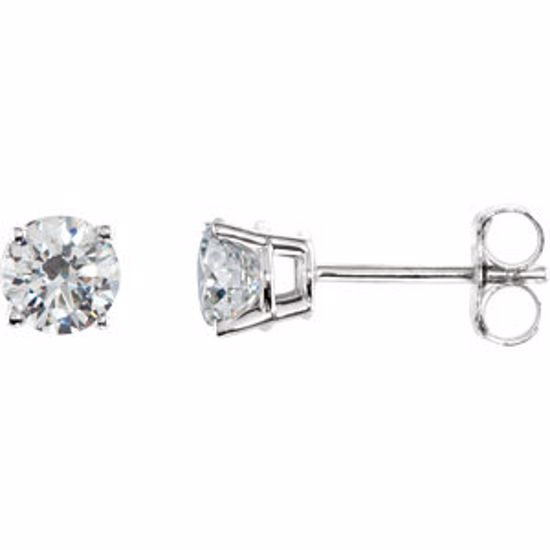 1874:60061:P 14kt White 3/4 CTW Diamond Earrings