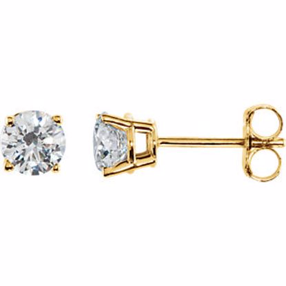 1874:60062:P 14kt Yellow 3/4 CTW Diamond Earrings