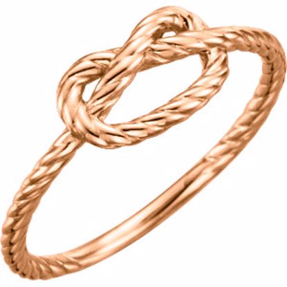 51428:101:P 14kt Yellow Rope Knot Ring