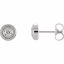 86166:6006:P 14kt White 1/5 CTW Diamond Rope Earrings with Backs