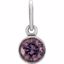 86179:115:P 14kt White Imitation Alexandrite Birthstone Charm